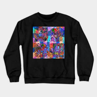 Portuguese abstract folk art Crewneck Sweatshirt